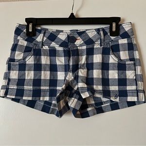 ❤️ 2 for $10 - Guess Blue and White Checkered Shorts